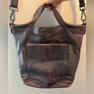 Latico leather Crossbody / tote bag in plum